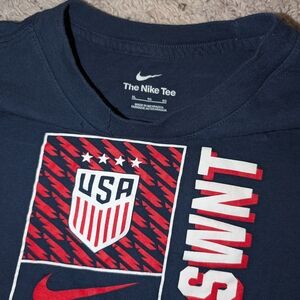 Nike Kids USA Graphic Tee - Navy and Red